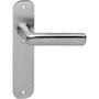 Deurkruk Estelle op schild 190x42x2mm WC63/8mm RVS